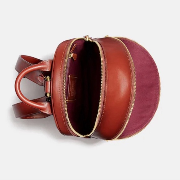 Authentic Carrie Coach Leather Backpack 🎒. Excellent, like-new condition! - Picture 4 of 5